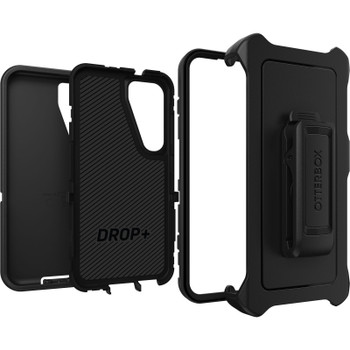 OtterBox Defender Samsung Galaxy S23 5G (6.1in) Case Black - (77 - 91036) - 4X Military Standard Drop Protection - Multi - Layer - Included Holster - Rugged Main Product Image