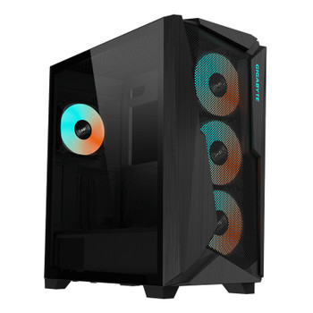 Gigabyte C301 GLASS Tempered Glass Mesh RGB Mid-Tower E-ATX Case - Black Main Product Image