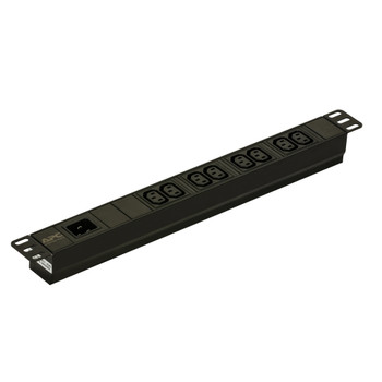 APC EPDU1016B power distribution unit (PDU) 8 AC outlet(s) 1U Black Main Product Image