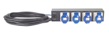 APC Rack PDU Extender - Basic - 2U - 32A - 230V - (4) IEC 309-32 power distribution unit (PDU) 4 AC outlet(s) Black Main Product Image