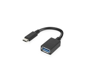 Lenovo LenovoUSB-CtoUSB-AAdapter USB cable 0.14 m USB 3.2 Gen 1 (3.1 Gen 1) USB C USB A Black Main Product Image