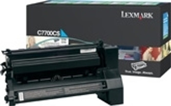 Lexmark Cyan Return Program Print Cartridge for C770/C772 toner cartridge Original Main Product Image