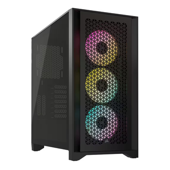 Corsair iCUE 4000D Airflow Tempered Glass Mid-Tower ATX Case - Black Main Product Image