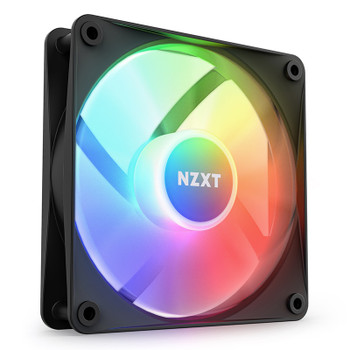 NZXT F120 120mm RGB Core Case Fan with RGB Controller - 3 Pack (Black) Main Product Image