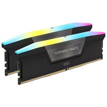 Corsair Vengeance RGB 96GB (2x 48GB) DDR5 5200MHz C38 Memory - Black Main Product Image