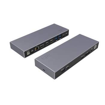 Klik USB-C Triple 4K Docking Station with LAN & 120W Power Supply