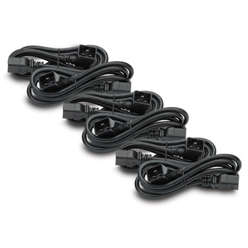 APC Power Cord Kit (6 ea) - C19 / C20 (90 degree) - 1.8m Black