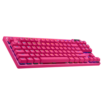 Logitech G PRO X TKL LIGHTSPEED Gaming Keyboard - Magenta Main Product Image