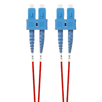 4Cabling 0.5m SC-SC OS1 / OS2 Singlemode Fibre Optic Cable: Red Main Product Image