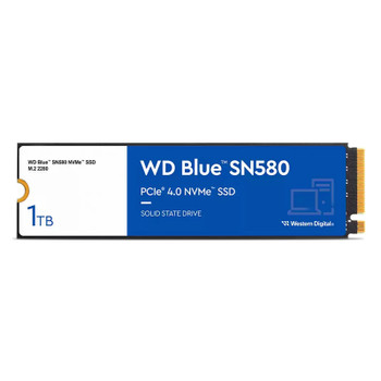 Western Digital WD Blue SN580 1TB PCIe 4.0 NVMe M.2 2280 SSD - WDS100T3B0E Main Product Image