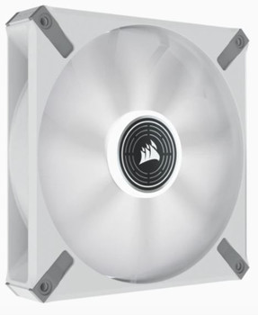 Corsair ML Elite Series +AC0- ML140 LED Elite White +AC0- 140mm Magnetic Levitation White LED Fan With Airguide +AC0- Single Pack