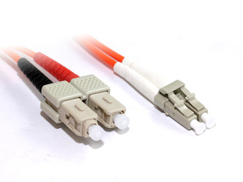 Product image for 1M LC-SC OM1 Multimode Duplex Fibre Optic Cable | AusPCMarket Australia