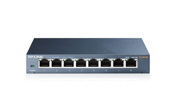 Product image for TP-Link TL-SG108 Steel Housing 8-Port 10/100/1000Mbps Desktop Switch | AusPCMarket Australia