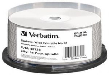 Product image for Verbatim Blu-Ray BD-R 25pk 43738 | AusPCMarket Australia
