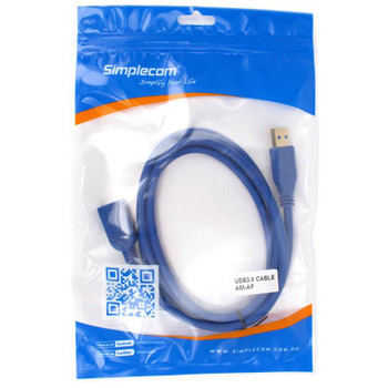 Simplcom CA312 1.2M 4FT USB 3.0 SuperSpeed Extension Cable Insulation Product Image 2