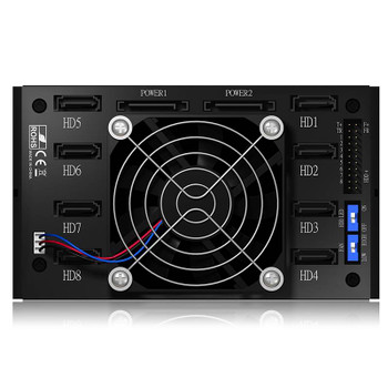 ICY BOX IB-2280SSK 8-Bay SATA/SAS HDD/SSD Backplane Product Image 2