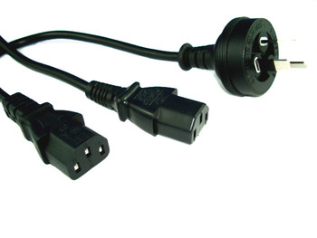 Product image for 3M Wall to 2 x IEC C13 Power Cable | AusPCMarket Australia