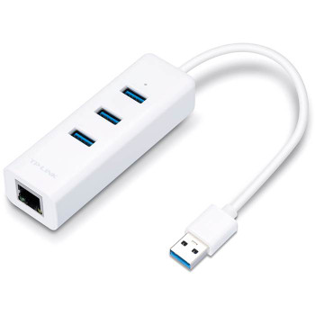 Product image for TP-Link UE330 USB 3.0 3-Port Hub & Gigabit Ethernet Adapter | AusPCMarket Australia