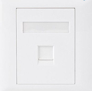 Product image for CAT5e RJ45 Wall Face Plate 86x86mm 1 Port Socket Kit | AusPCMarket Australia