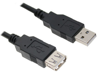 Product image for 2m USB 2.0 Extension Cable - Type A Male to Type A Female Transparent | AusPCMarket Australia