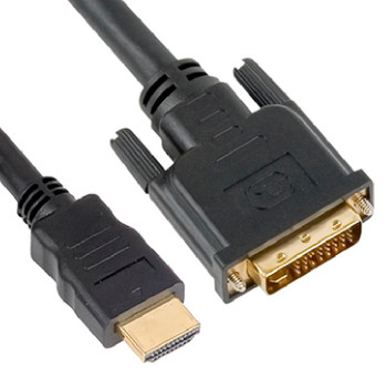 Product image for 5m HDMI to DVI-D Adapter Converter Cable - Male to Male  OD6.0mm | AusPCMarket Australia