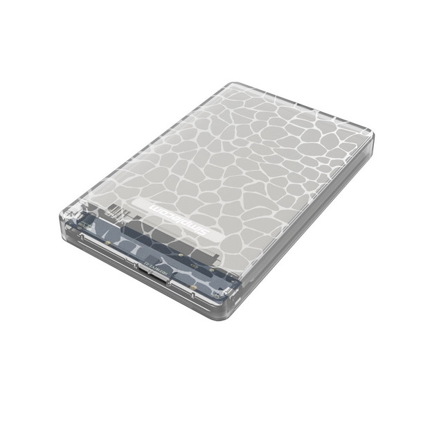 Product image for Simplecom 2.5in SATA to USB 3.0 HDD/SSD Box Transparent Clear | AusPCMarket Australia