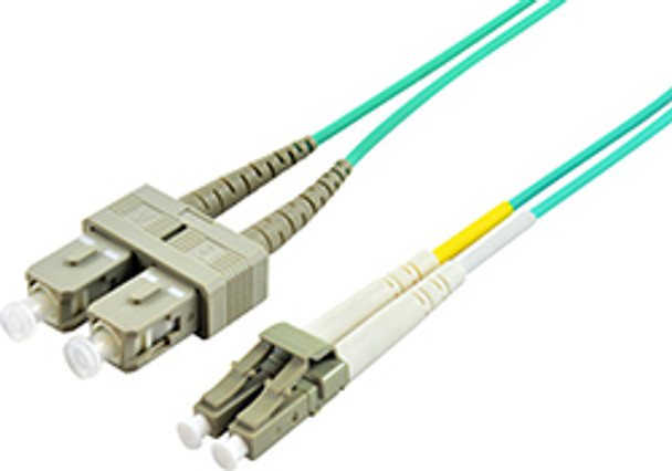 Product image for Comsol 10m LC-SC Multi-Mode Duplex Fibre Patch Cable LSZH 50/125 OM3 | AusPCMarket Australia