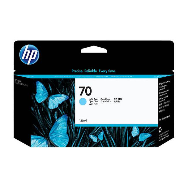 Image for HP 70 130ml Light Cyan Ink Cartridge (C9390A) AusPCMarket