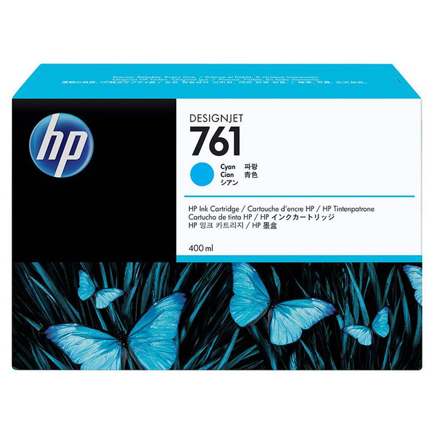 Image for HP 761 400ML DesignJet Ink Cartridge - Cyan (CM994A) AusPCMarket