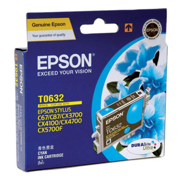 Image for Epson T0632 Stylus Cyan Ink 380 pages (T063290) AusPCMarket