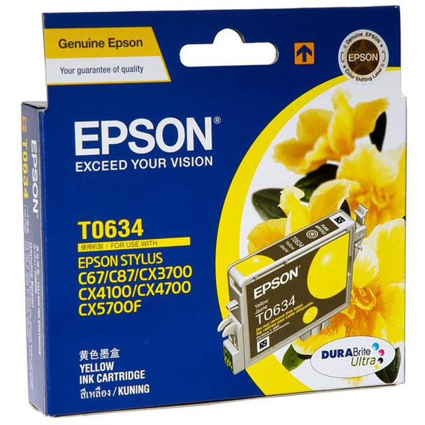 Image for Epson T0634 Stylus Yellow Ink 380 pages (T063490) AusPCMarket