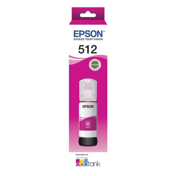 Image for Epson T512 EcoTank Magenta Ink Bottle AusPCMarket