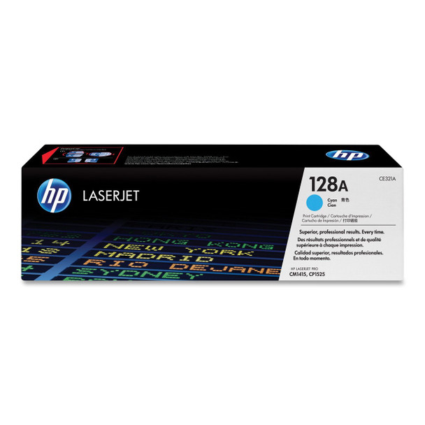 Image for HP 128A Cyan LaserJet Toner Cartridge (CE321A) AusPCMarket