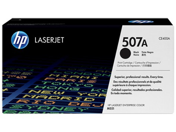 Image for HP 507A Black LaserJet Toner Cartridge (CE400A) AusPCMarket