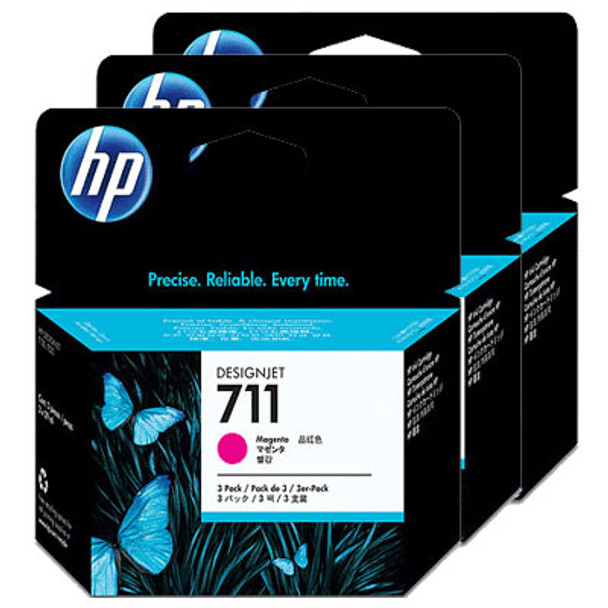 Image for HP 711 3-pack 29-ml Magenta Ink Cartridge CZ135A AusPCMarket