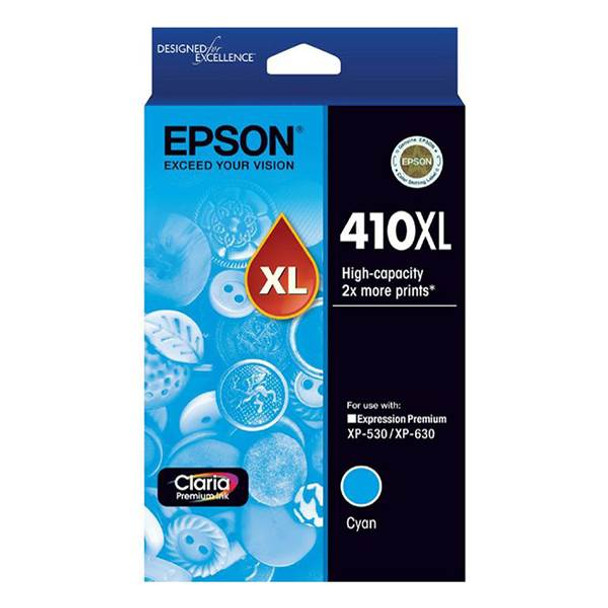 Image for Epson 410XL High Capacity Claria Premium Cyan Ink Cartridge AusPCMarket