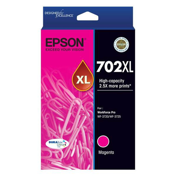 Image for Epson 702XL High Capacity DURABrite Ultra Magenta Ink Cartridge AusPCMarket