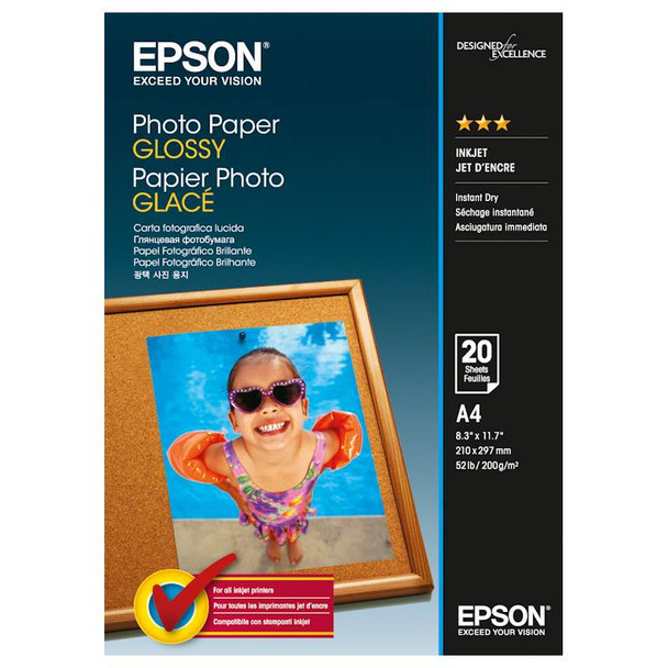 Image for Epson Genuine Photo Paper Glossy A4 50 Sheet (200gsm) - C13S042539 AusPCMarket