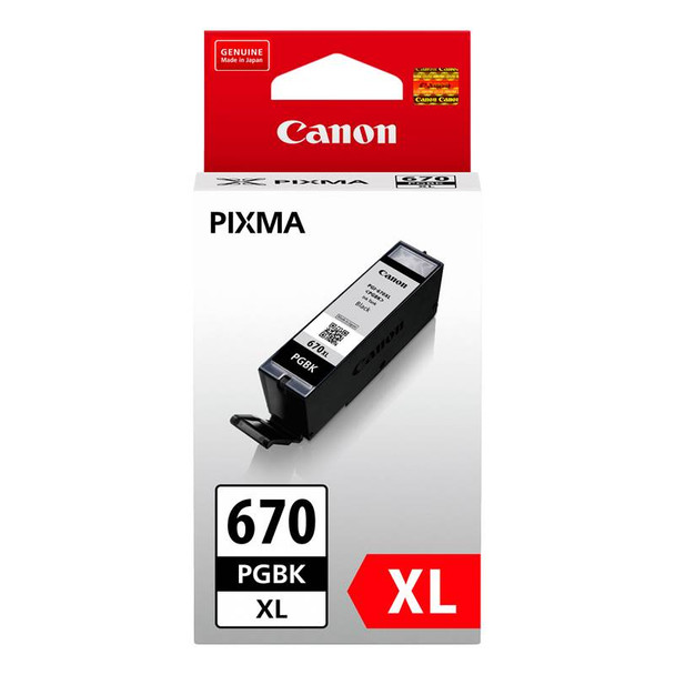 Image for Canon PGI-670XLBK High Capacity Black Ink Cartridge Up To 500 pages AusPCMarket