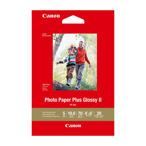 Image for Canon Photo Paper Plus Glossy II 4inx6in - 20 Sheets AusPCMarket