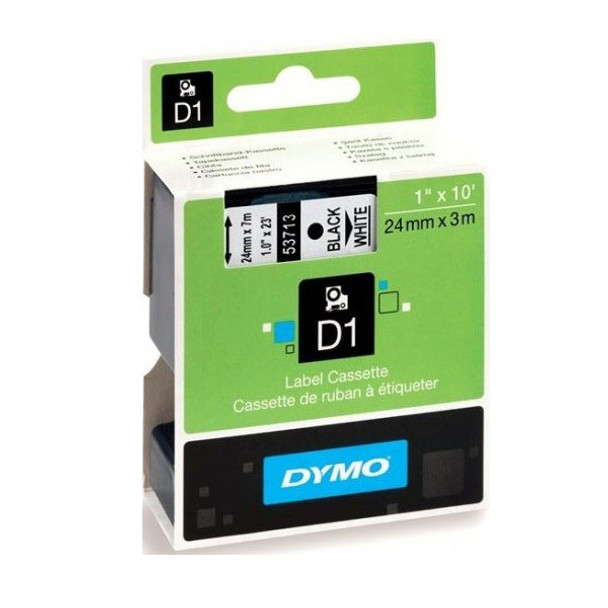 Image for Dymo Blk on Wht 24mmx7m Tape 24mm x 7m AusPCMarket