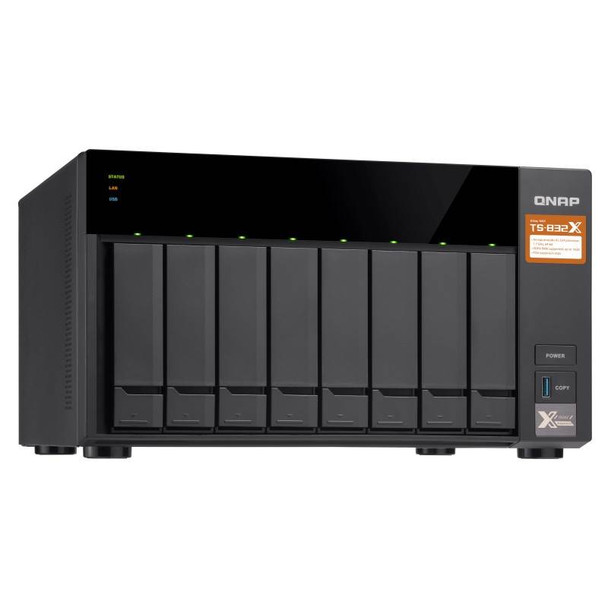 QNAP TS-832X-2G 8 Bay Diskless NAS Alpine AL-324 Quad Core 1.7GHz CPU 2GB RAM Product Image 5