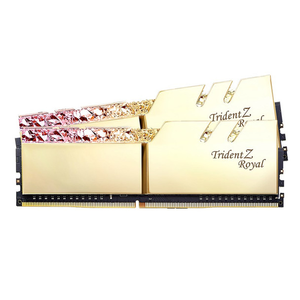 Image for G.Skill Trident Z Royal RGB 16GB (2x 8GB) DDR4 CL16 3200MHz Memory - Gold AusPCMarket