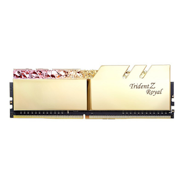 G.Skill Trident Z Royal RGB 16GB (2x 8GB) DDR4 CL16 3200MHz Memory - Gold Product Image 3