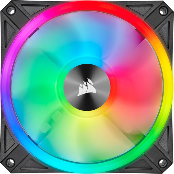 Corsair iCUE QL120 RGB 120mm PWM Fan - Three Pack with Lighting Node CORE Product Image 2