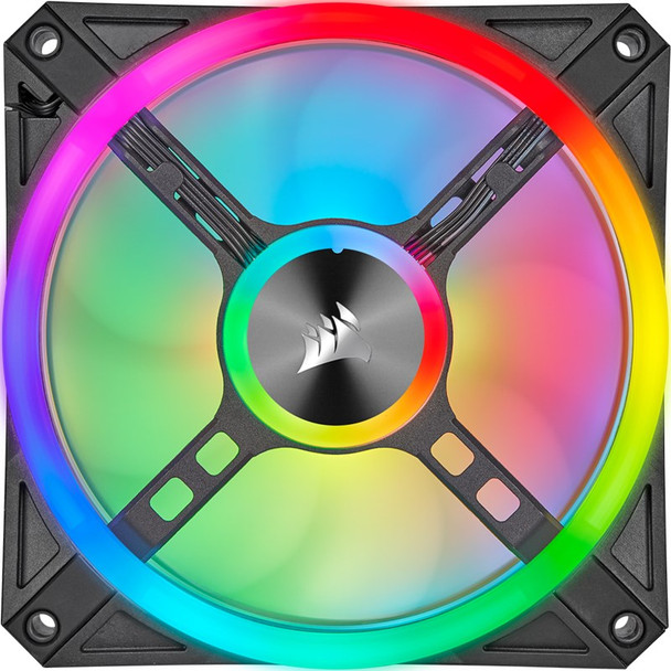 Corsair iCUE QL120 RGB 120mm PWM Fan - Three Pack with Lighting Node CORE Product Image 3