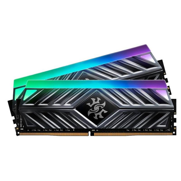 Image for Adata XPG Spectrix D41 16GB (2x 8GB) DDR4 3600MHz RGB Memory - Titanium Gray AusPCMarket