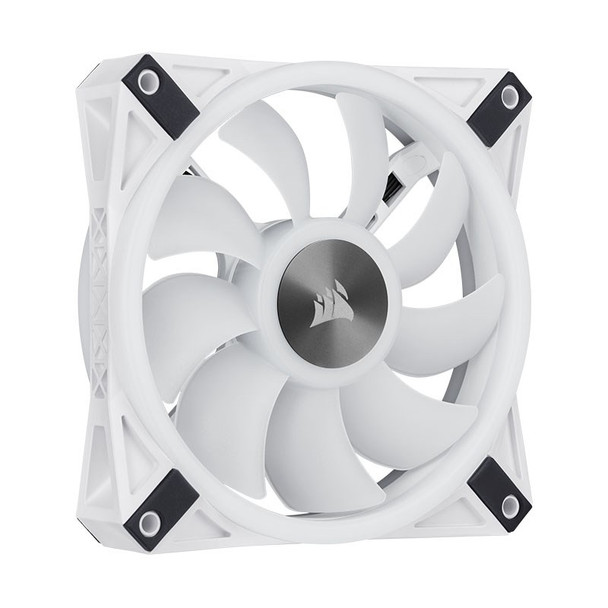 Corsair iCUE QL120 RGB White 120mm PWM Fan - Three Pack with Lighting Node CORE Product Image 11