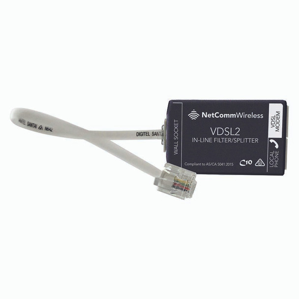 Image for NetComm EM1690B VDSL/ADSL2+ In-Line Splitter/Filter - Australian NBN Certified AusPCMarket