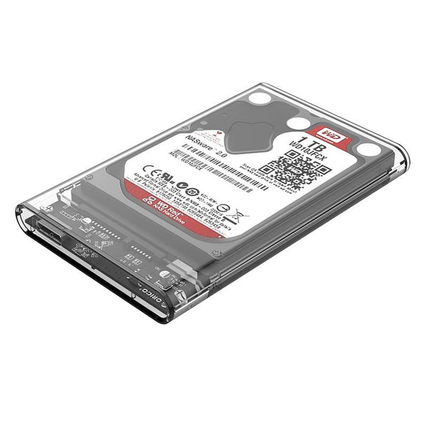 Orico 2.5in Transparent USB3.0 Hard Drive Enclosure - 2139U3 Product Image 2